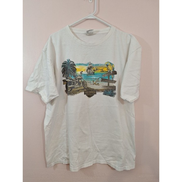 Harley-Davidson Other - Harley Davidson Tee Shirt Grand Cayman Size 2X Pirate Motorcycle